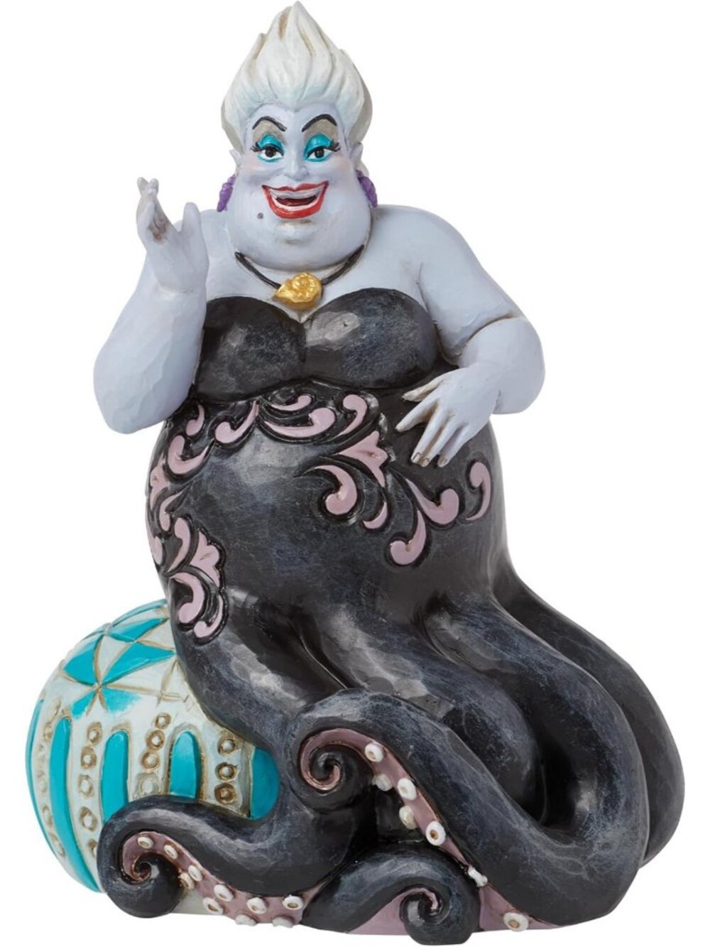 Hand-Painted Little Mermaid Ursula Figurine - Sea Witch Collectible Home Decor